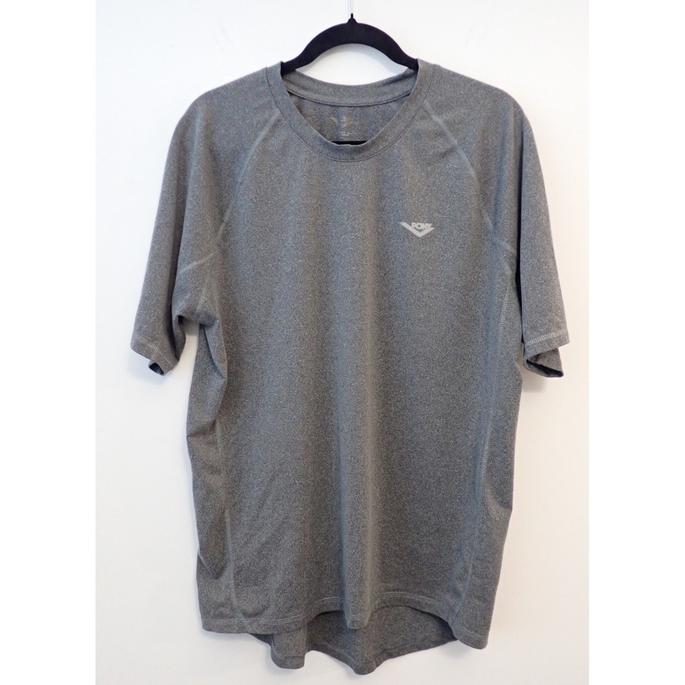 Pony Brand Men's Large  Vintage T-Shirt Short Sleeve Dark Grey Activewear